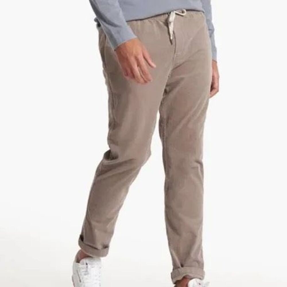Vuori Optimist Pant Men’s Medium Taupe Corduroy Drawstring Casual